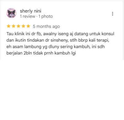 Testimoni Review Google Maps Klinik Sinshe Ren Ai, Klinik AKupunktur